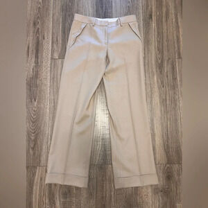 Viktor & Rolf Beige Tailored cuff trouser Pants Size 40 US10-12 Virgin Wool